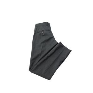 Coppley Mens Zipper Fly Pleated Straight Leg Dress Pants Gray Wool Size 29